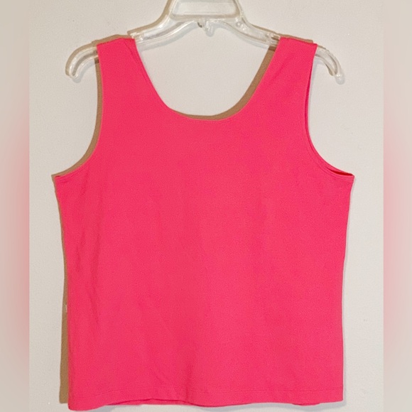 Chico’s (size 2)(12) woman’s microfiber coral/pink tank top shell - Picture 2 of 7